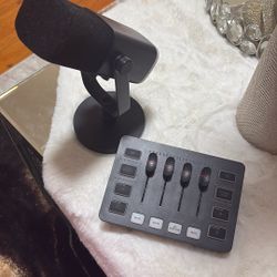 gaming mic, mixer and headset bundle