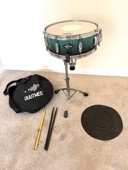 Pearl Vision birch Artisan II emerald fade 14” snare drum PDP stand sticks key pad & bag $165 cash in Upland 91784