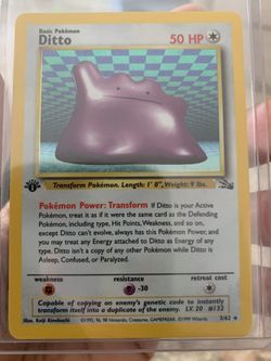 Pokemon 1st Edition Holo Ditto Card