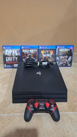 Like New PS4 Pro 1TB COD BUNDLE