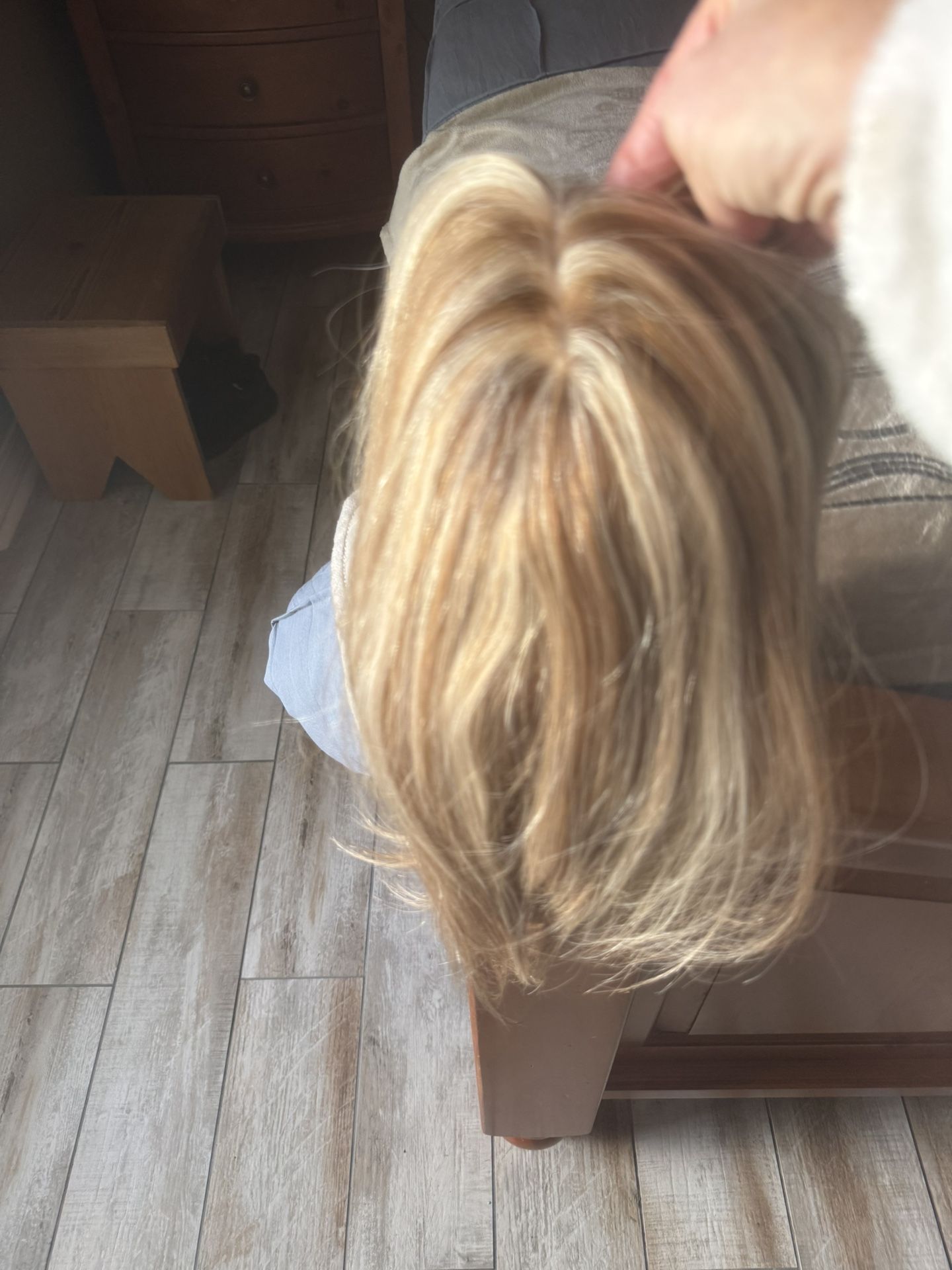 Beautiful Hair Topper W/highlights (real Hair)