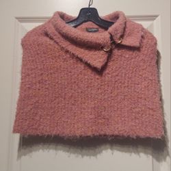 BABY PINK SHAWL COLLAR ( SIZE XSMALL )