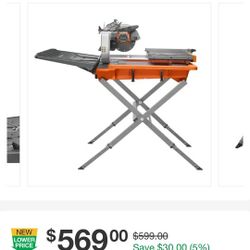 Rigid 8" Corded Tile Saw 