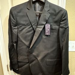 Men’s NEW Black Blazer / Big & Tall / 50R