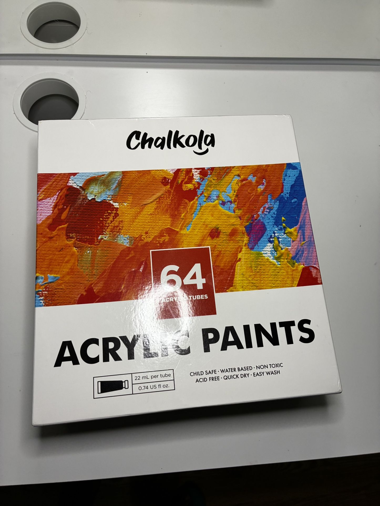 CHALCOLA Acrylic Paint Set Kit 64 Colors