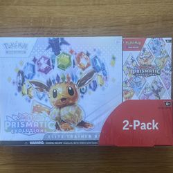 Pokémon Prismatic Evolutions 2 Pack Bundle 