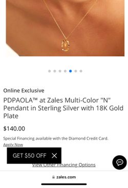 PDPAOLA Sterling Silver With 18k Gold plate Necklace