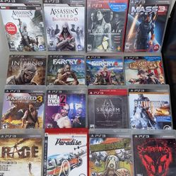PlayStation 3 Games and Accessories. Message for Individual Prices. 