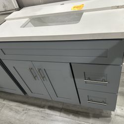 Bathroom vanity 36 inch gray 