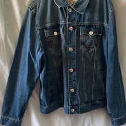 Men’s size XL True Religion Jesse SN Denim Trucker Jacket