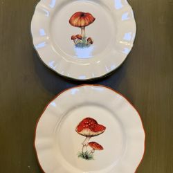Mushroom Dessert Plates 