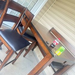 FREE DINING TABLE BENCH AND CHAIRS