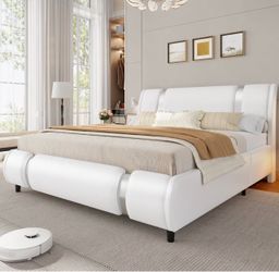 Queen size mattress with bed frame