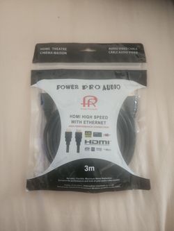 Power Pro Audio HDMI High Speed Cable 3m