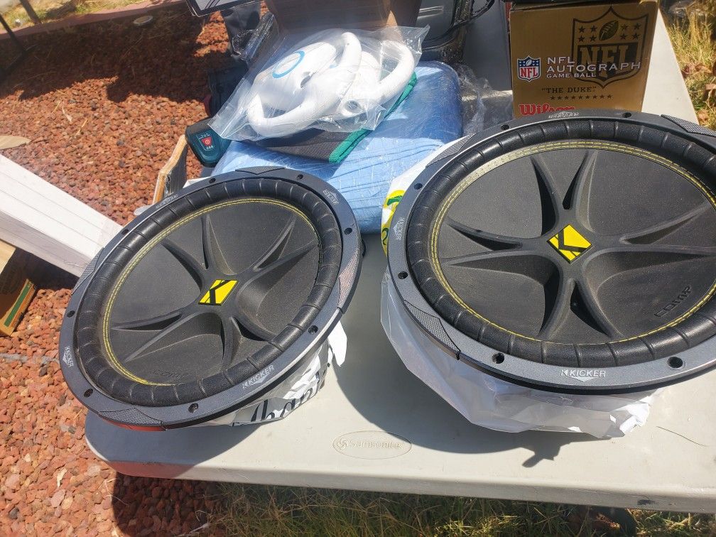 Pair 12"  KICKER speakers