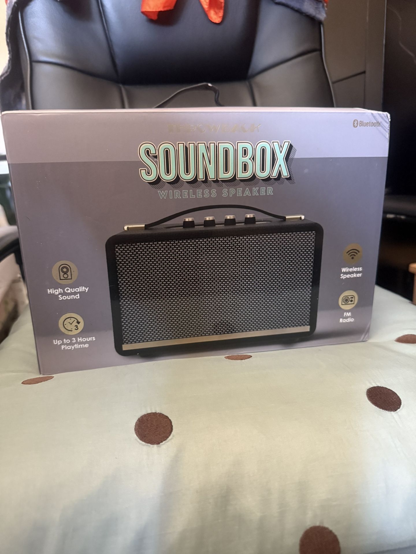 Bluetooth Retro Speaker- New And Sealed