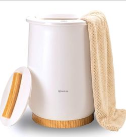Keenray Bucket Towel Warmer Luxury Large Capacity 20L White Wood Grain
