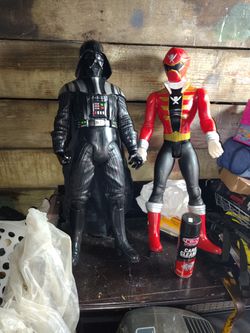 Darth vader action figure .  31 inches high