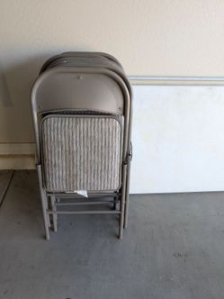 Folding tables and chairs
