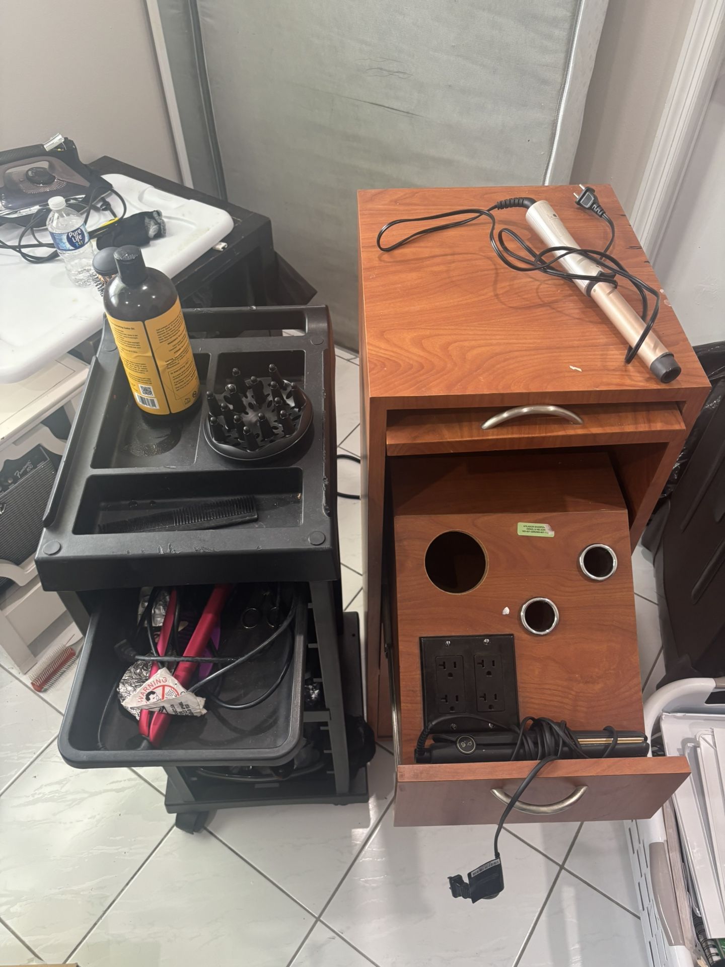 Hairdressing Trolly And Storage Power Unit