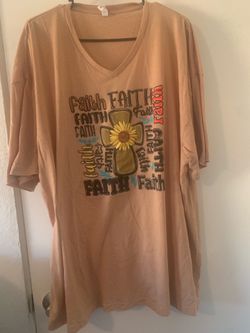 Plus size 3X ladies knit Christian shirt 7$