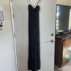 Prom/ Formal Rhinestone Feather Mermaid Dress 
