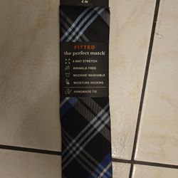 Blue and Black Tie