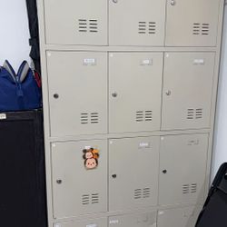 Metal Locker with 12 doors