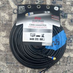 Quad Shield RG6 Coax Cable 