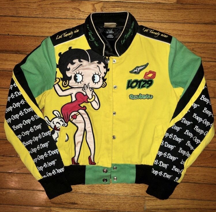 Vintage Betty Boop Lot 29 Embroidered Women’s Biker Jacket
