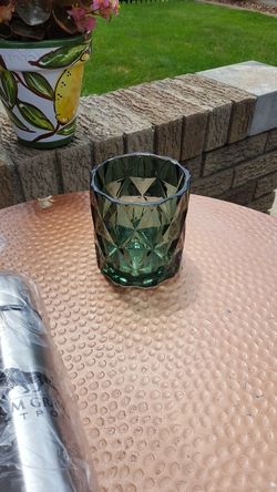 Glass votive holder