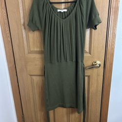 Loft Army Green Sweater Dress Size XS