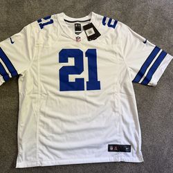 NWT Nike NFL Dallas Cowboys Game Jersey Elliot White Size XXL