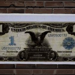 1899 1 Dollar Silver Certificate Large Size Banknote In Very Fine Condition