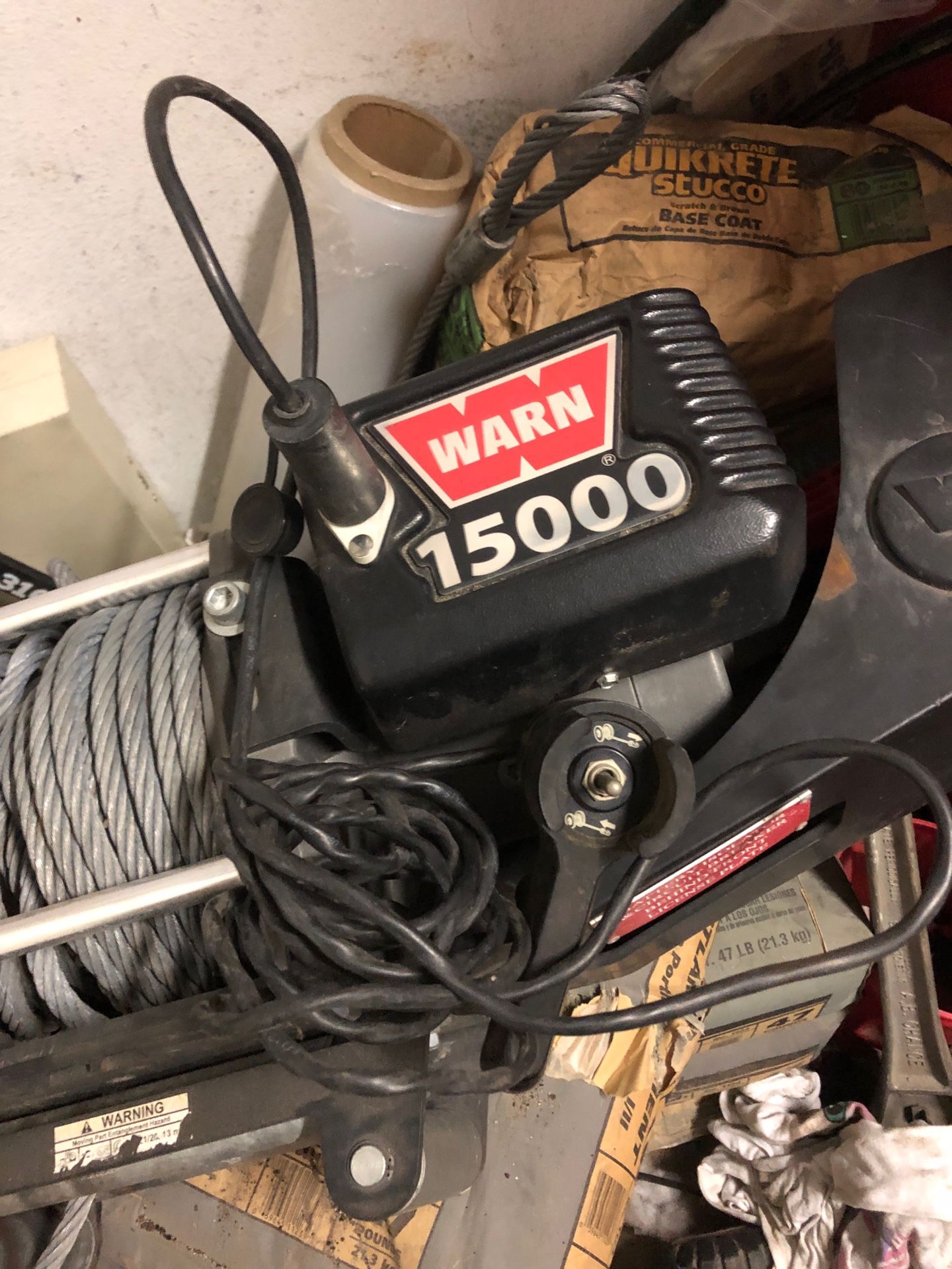 Warn 15000 winch with control