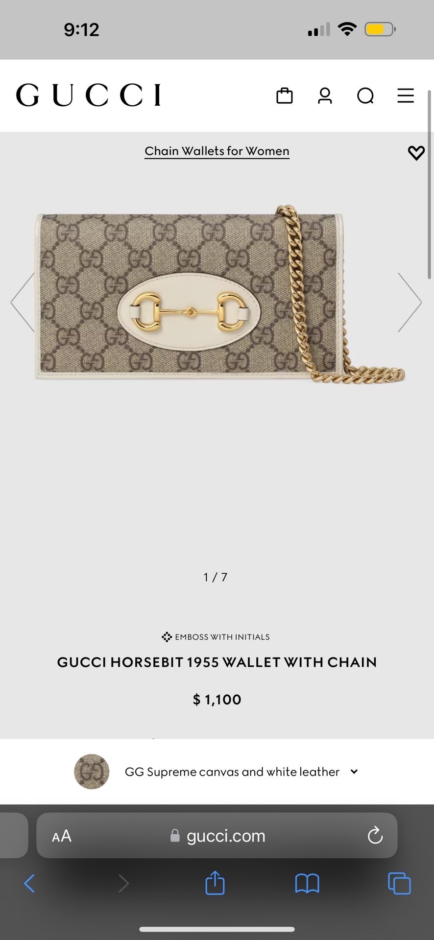 Gucci Wallet/ Crossbody