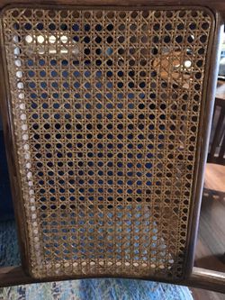 Caned Backed Rattan Chairs Thumbnail