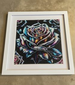 Diamond art rose