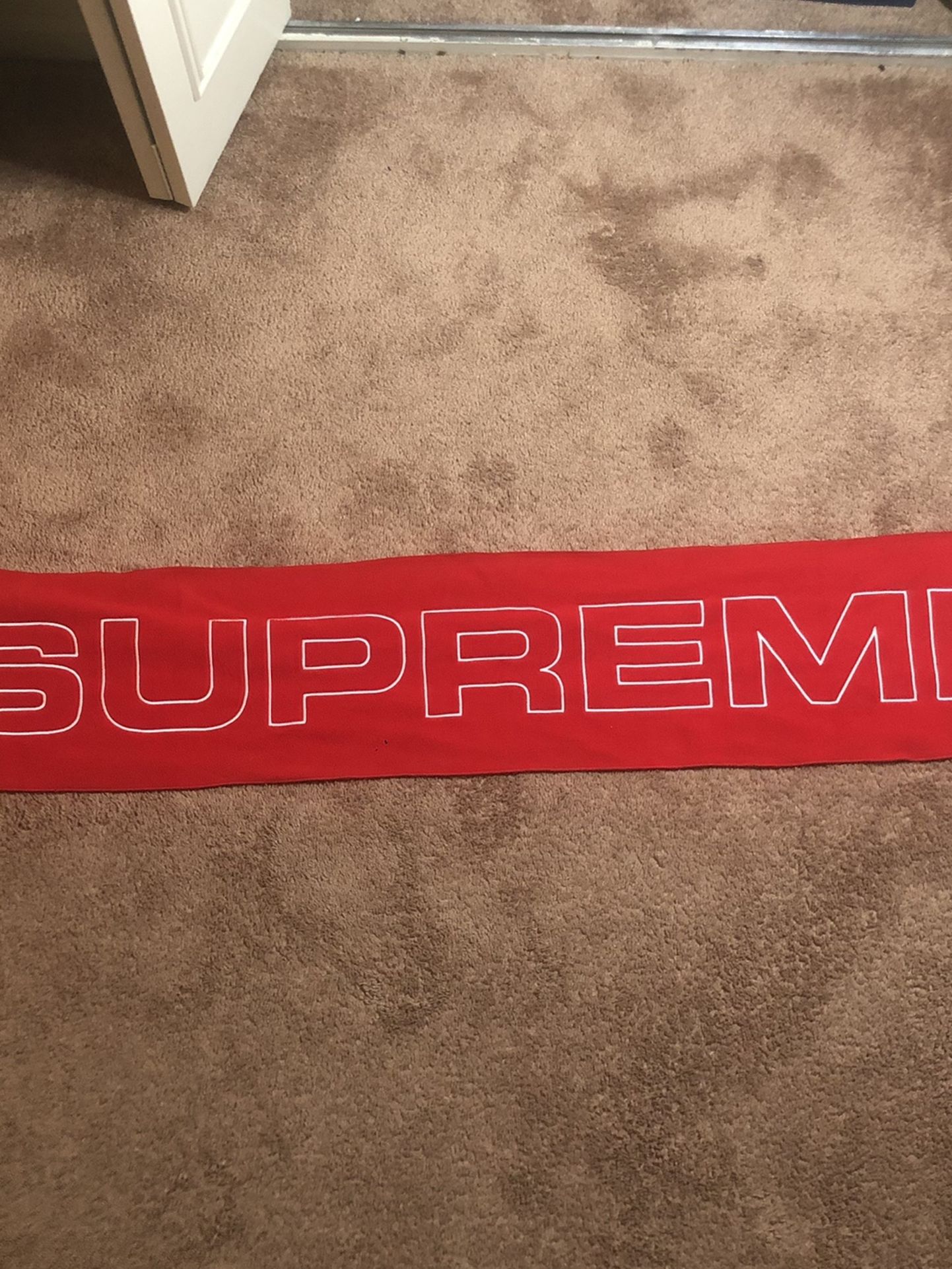 Supreme Polartec Logo Scarf