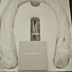 New cooling plate  neck fans,1 black and 1 white both new,4,000ma big battery rechargeable