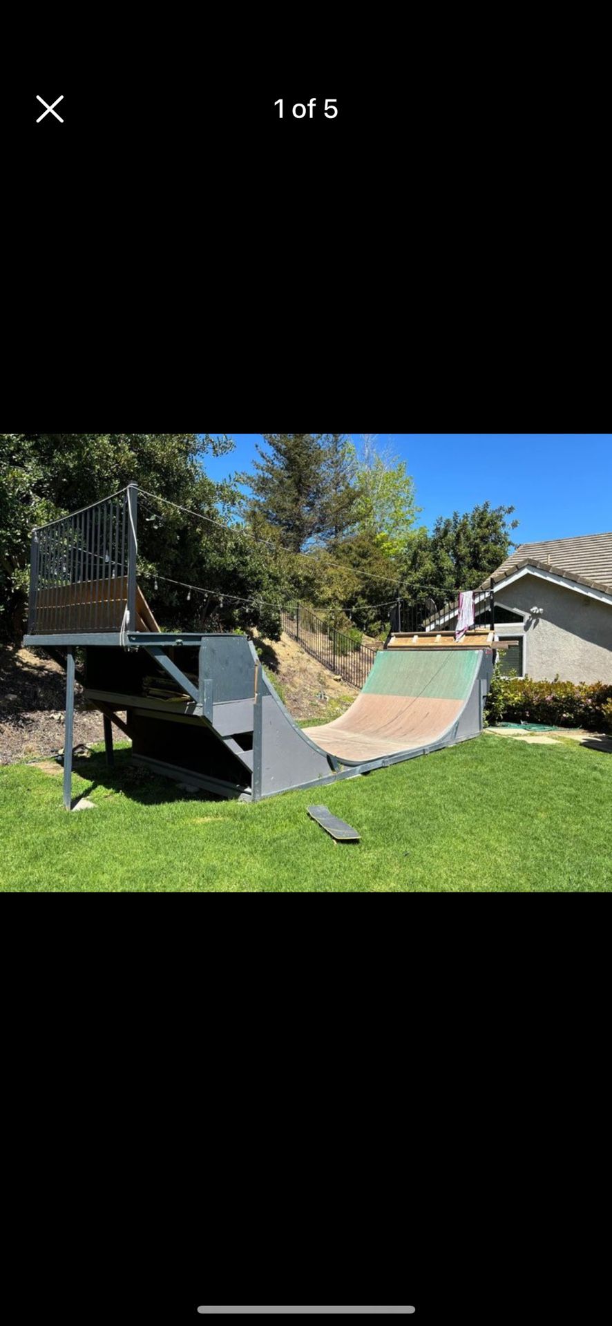 6ft Tall skateboard Miniramp
