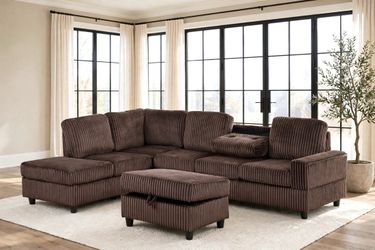 Sectional with Ottoman NEW