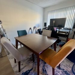 Wood Dining Room Table With Chairs