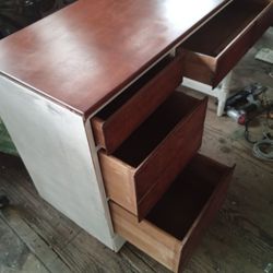 Ethan Allen  Maple And Birch Wood Vintage Desk