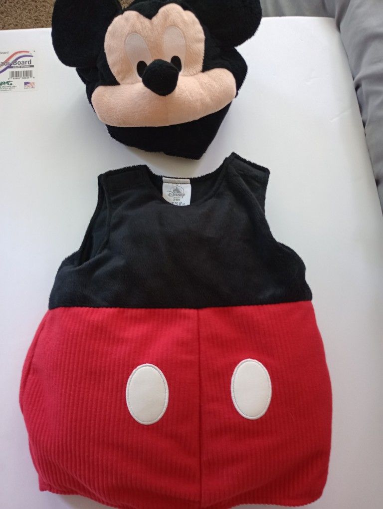 Disney Mickey Mouse Costume Toddler 3-6 M