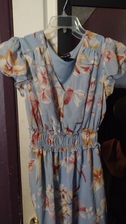 Blue flower dress