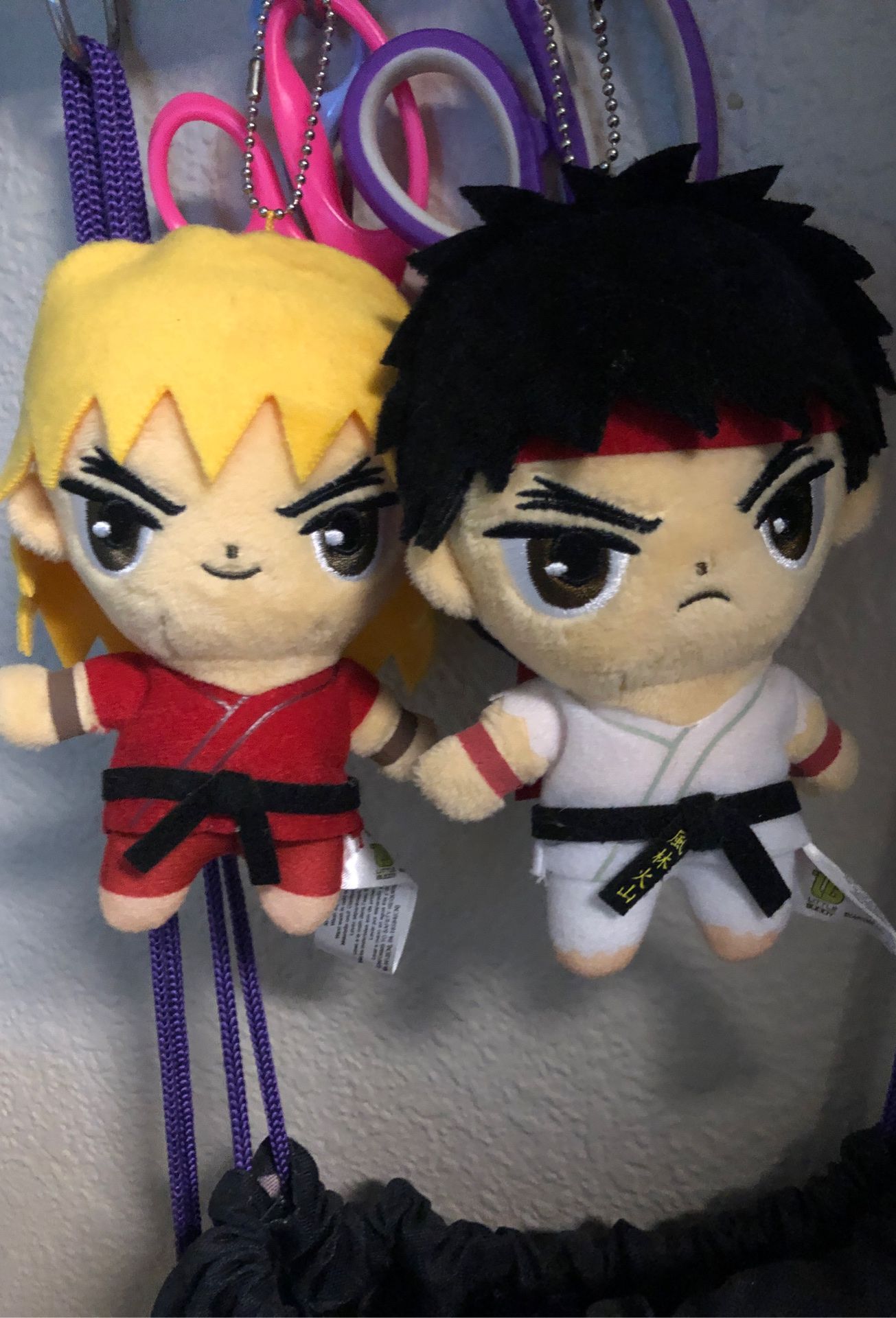 Street fighter keychain plushies