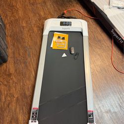 Costway 0.6-3.8MPH Walking Pad Under Desk Treadmill with Remote Control and LED Display Grey