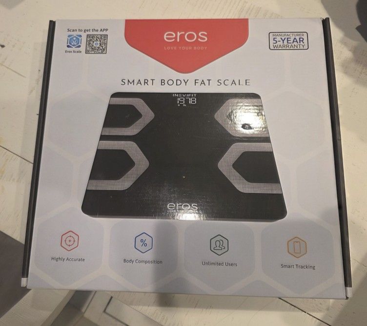 Eros Smart Body Fat Scale – New in Box