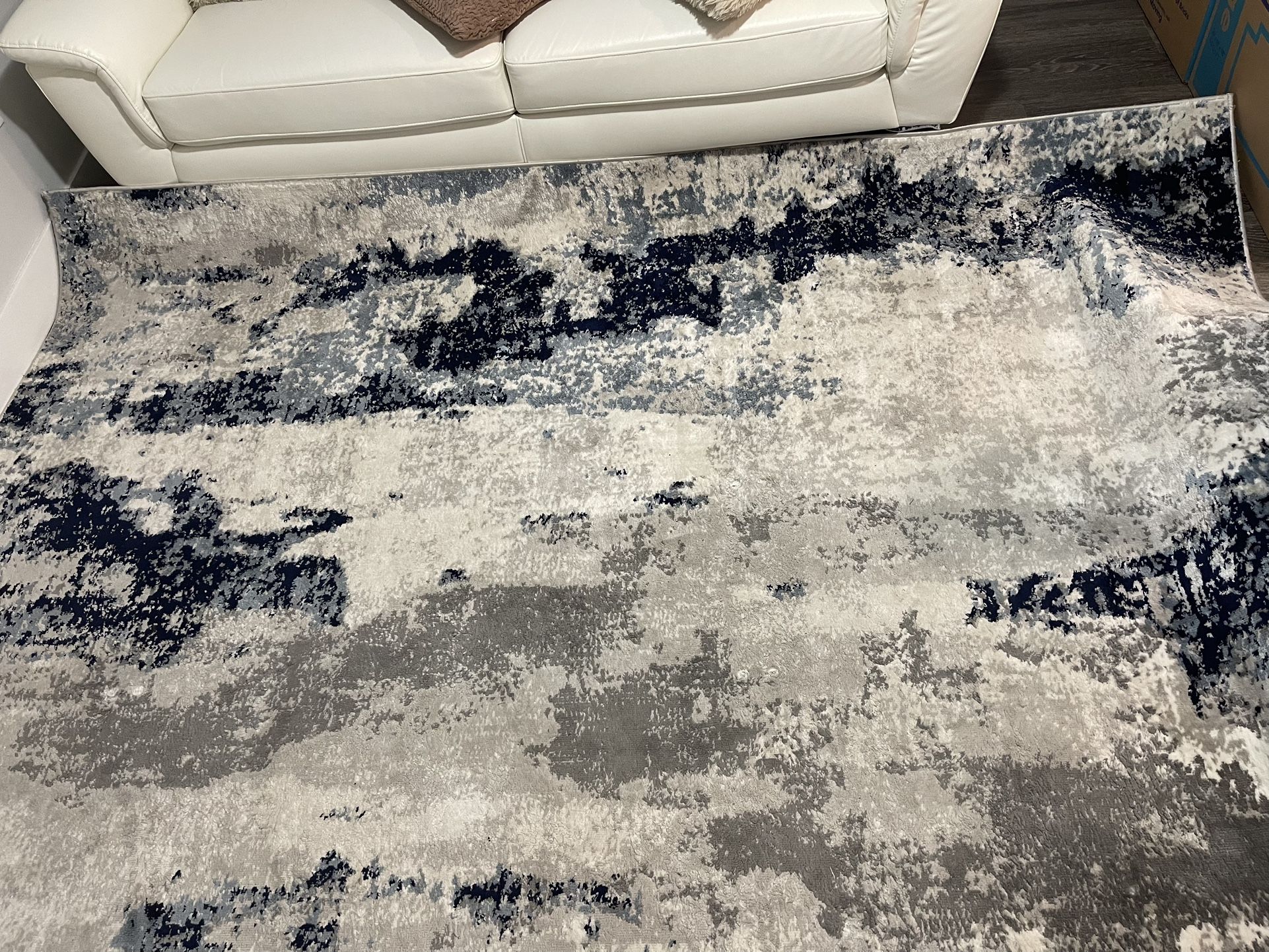 Blue And Grey Living Room Rug 